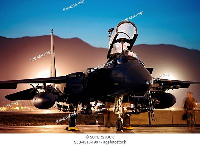 F-15E Strike Eagle at Bagram Air Base, Afghanistan
