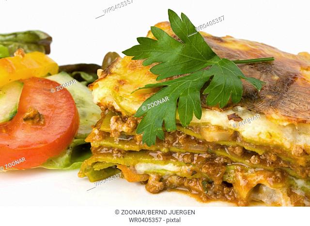 homemade lasagna on a plate