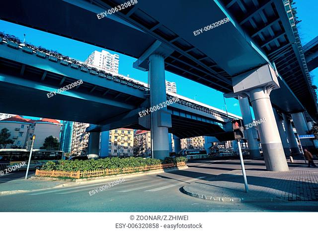 elevated expressway in shanghai
