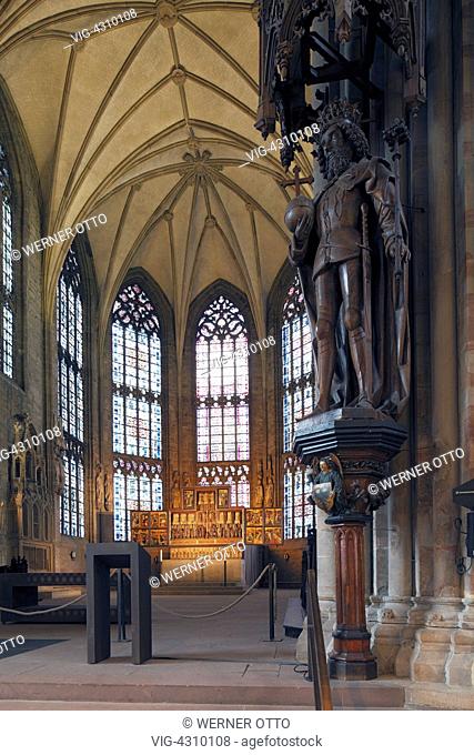 D-Dortmund, Ruhr area, Westphalia, North Rhine-Westphalia, NRW, Reinoldi church, evangelic church, Romanesque style, pillar basilica, interior view, choir