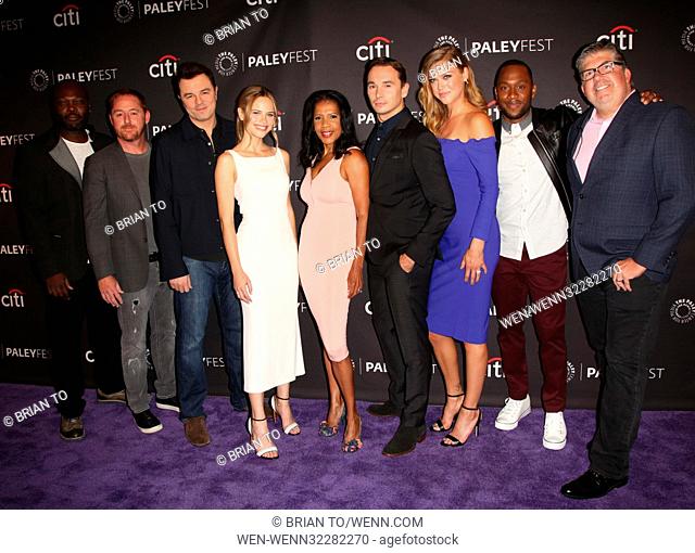 Celebrities attend PaleyFest Fall 'The Orville' Arrivals at The Paley Center For Media in Beverly Hills. Featuring: Peter Macon, Scott Grimes, Seth MacFarlane