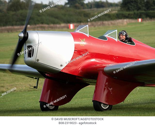 1930s Miles falcon monoplane at the Shuttleworth Collection, Bedfordshire, UK