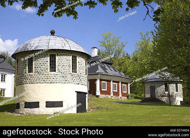 Engelsberg Manor. Slag stone Pavilions built of slag stone built in 1780. UNESCO, World Heritage Site. Photo: André Maslennikov