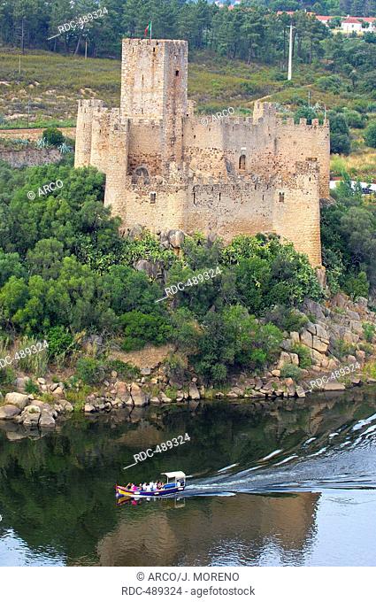 Almourol, Templar Castle and River Tejo, Ribatejo District , Near Tomar, Portugal Europe