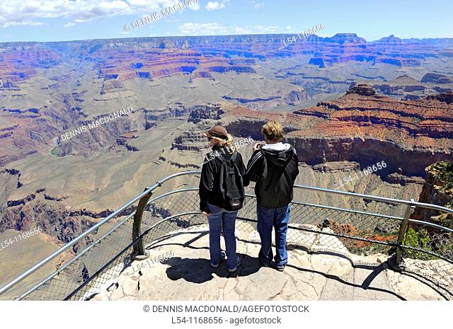 Visitors Yavapai Observation Station Grand Canyon National Park Arizona
