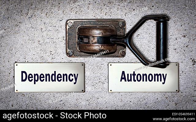 Wall Switch the Direction Way to Autonomy versus Dependency