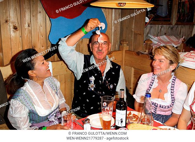 Sauerland boxing promoter's party at Weinzelt tent during the 2014 Oktoberfest (Wiesn) Featuring: Shirley Retzer, Otto Retzer Where: Munich