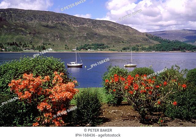 View of Loch Linnhe from the town gardens of Fort William