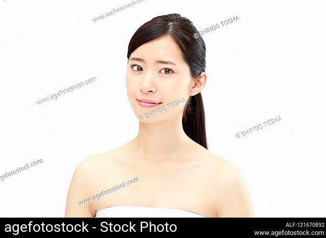 Young Japanese woman studio portrait