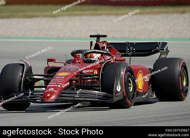 May 21, 2022, Circuit de Catalunya, Barcelona, F1 Pirelli Spanish Grand Prix 2022 , in the picture Charles Leclerc (MCO), Scuderia Ferrari