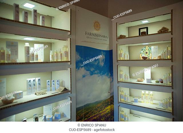 Farmasinara shop, Asinara Island National Park, Porto Torres, North Sardinia, Italy, Europe