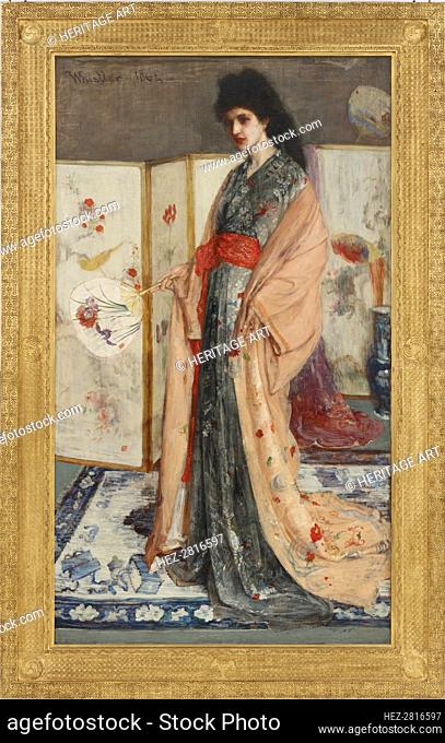 The Princess from the Land of Porcelain (La Princesse du pays de la porcelaine), 1863-1865. Creator: James Abbott McNeill Whistler