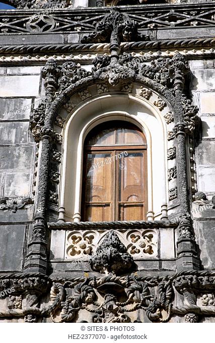 Regaleira Palace, Sintra, Portugal, 2009. Classified as a World Heritage Site by UNESCO in 1995, the Quinta da Regaleira consists of a romantic palace and...
