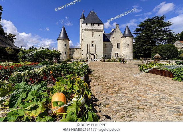 France, Indre et Loire, Loire Valley, listed as World Heritage by UNESCO, Lemere, 15th century castle Rivau