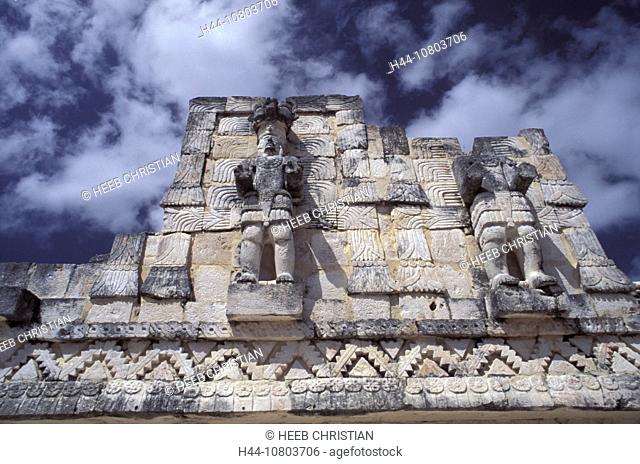 architecture, cultural site, detail, Estado de Yucatan, historical, Kabah, Maya culture, Mexico, Central America, Am