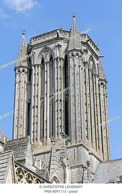 Normandy. Manche. Coutances. Cathedral. The tower