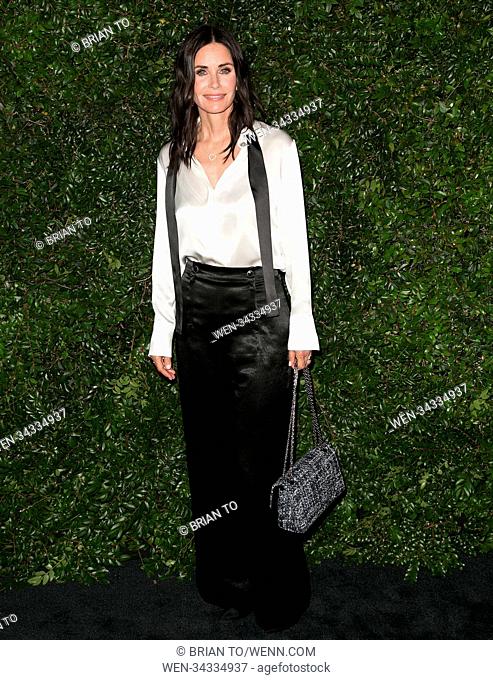Celebrities attend CHANEL Dinner Celebrating Our Majestic Oceans, A Benefit For NRDC at home of Kelly & Ron Meyer in Malibu Featuring: Courteney Cox Where:...