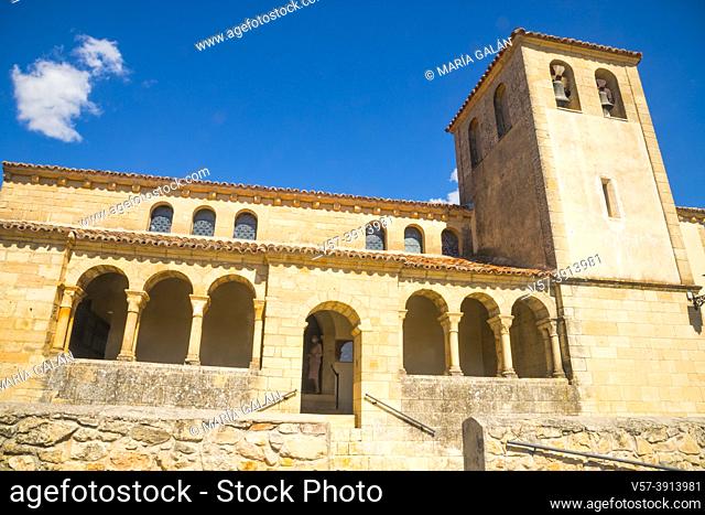 Atrium of the church. Abanades, Guadalajara province, Castilla La Mancha, Spain