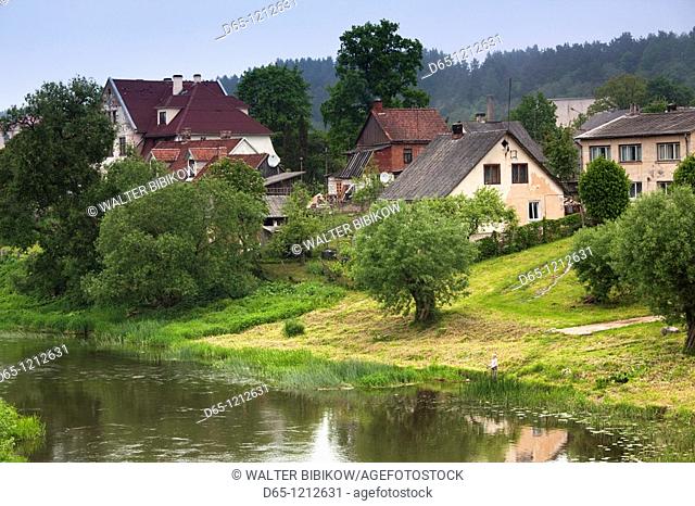 Latvia, Western Latvia, Kurzeme Region, Sabile, village on the Abava River