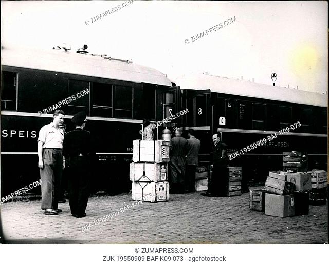 Sep. 09, 1955 - Top secret were all facts about the special train which will take the Bonn delegation to the Adenauer visit in Moscow