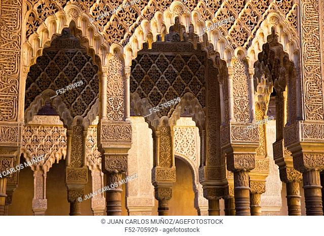 Courtyard of the Lions, Alhambra. Granada, Andalusia, Spain
