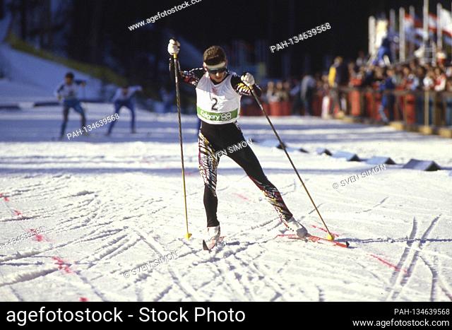 Hubert SCHWARZ, Germany, Nordic combination, action cross-country skiing, men, Induvidual Gundersen, combiners, cross-country skiing, men, Nordic Combined