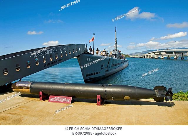 USS Bowfin Submarine, Pearl Harbour, Oahu, Hawaii, United States
