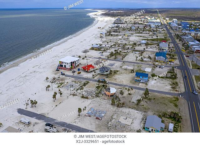 Mexico Beach, Florida - Destruction from Hurricane Michael is widespread seven months after the Category 5 storm hit the Florida Panhandle