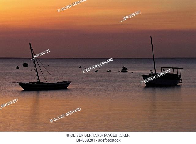 Fishing boats at Ibo Island, Quirimbas islands, Mozambique, Africa