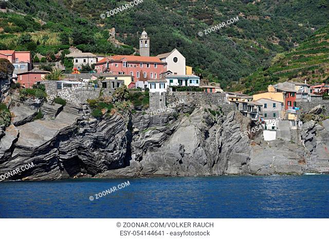 Vernazza, Cinque Terre, Italien, ligurien, küste, ligurische küste, dorf, nationalpark, la spezia, riviera