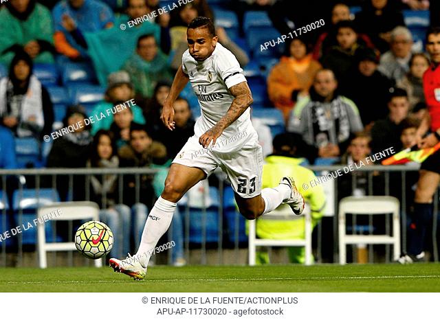 2016 La Liga Reall Madrid v Villareal Apr 20th. 20.04.2016. Madrid, Spain. Danilo Luiz da Silva (23) Real Madrid. La Liga football match between Real Madrid and...