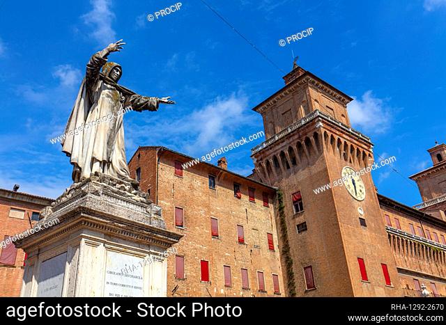 Estense Castle, Ferarra, UNESCO World Heritage Site, Emilia-Romagna, Italy, Europe