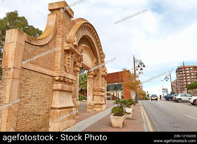 CARTAGENA, SPAIN - APRIL 11, 2017: Ancient remains in downtown area of Cartagena, located in area of Murcia in Spain