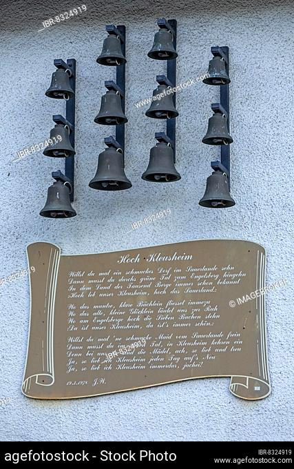 Glockenspiel, Neuenkleusheim, Olpe, Sauerland, North Rhine-Westphalia, Germany, Europe