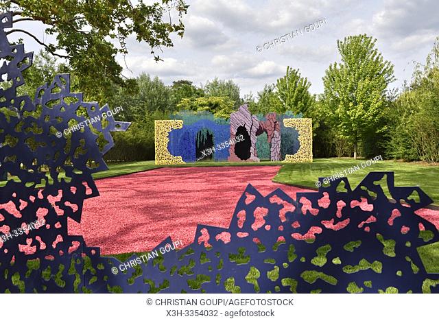 """"" Le Jardin des Hypothese"", jardin par Bernard Lassus, Pres du Goualoup, Domaine de Chaumont-sur-Loire, departement Loir-et-Cher