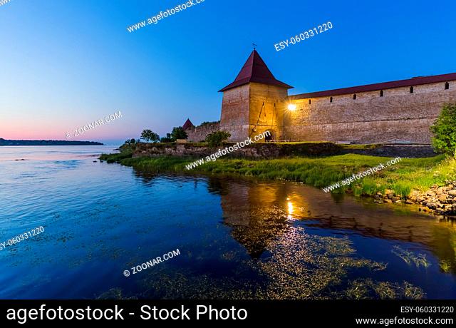 Fortress Oreshek on a small island on the Neva River - Leningrad Region - Russia