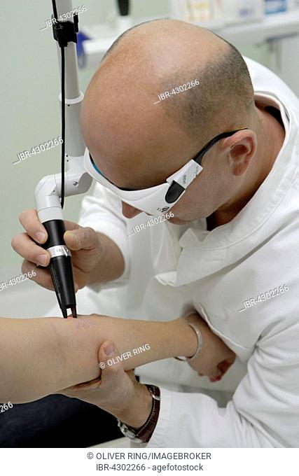 Dermatologist, laser treatment, tattoo removal, North Rhine-Westphalia, Germany