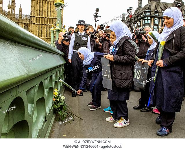 A week after the attack a vigil is held on Westminster bridge with all faiths gathering to lay flowers on a spot near the Houses of Parliament