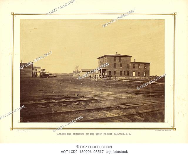 Lincoln Avenue, Wamego, Kansas; Alexander Gardner (American, born Scotland, 1821 - 1882); 1867; Albumen silver print