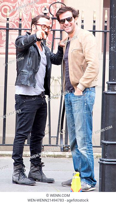 'Mr Selfridge' co-stars Jeremy Piven and Gregory Fitoussi out and about in London Featuring: Jeremy Piven, Gregory Fitoussi Where: London