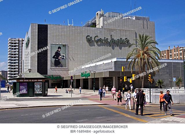 El Corte Inglés, The English Cut, the largest department store chain in Spain, Malaga, Andalusia, Spain, Europe
