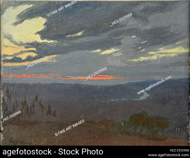 Sunrise over the Arno, 1898. Creator: Dulac, Charles-Marie (1865-1898)