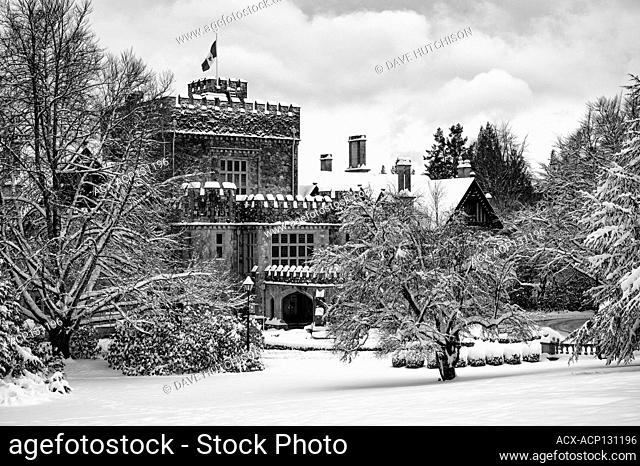 Winter at Hatley Castle, Royal Roads University, Victoria, BC, Canada