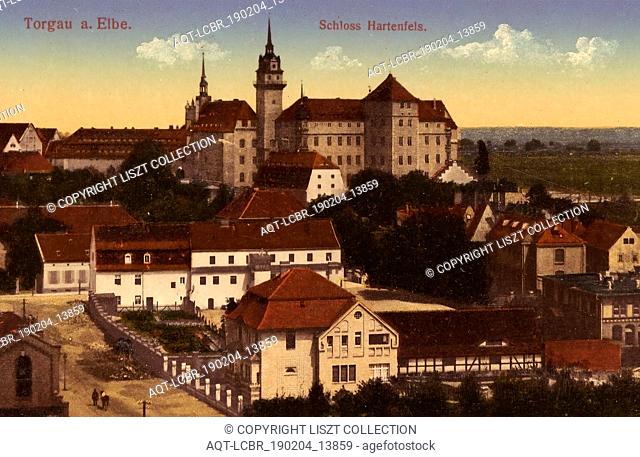 Schloss Hartenfels, Torgau, Buildings in Torgau, 1912, Landkreis Nordsachsen, SchloÃŸ Hartenfels, Germany