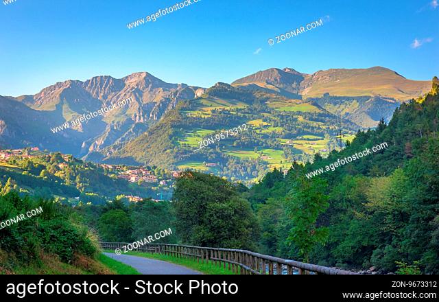 A nice view of Seriana valley italian alps, location near Bergamo, italy