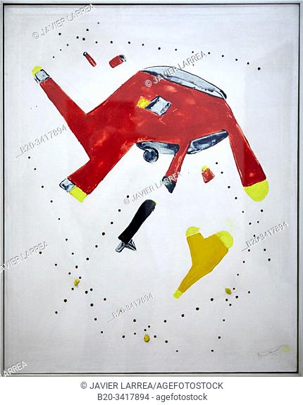 "Concetto spaziale", 1956, Lucio Fontana, Centre Pompidou, Paris, France, Europe