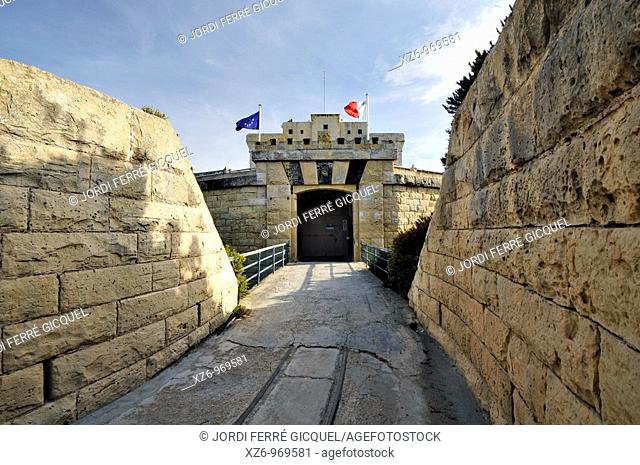 Old Fort of St Lucian to protect the Marsaxlokk bay from Turkish attacks, Malta, Europe, november 2009