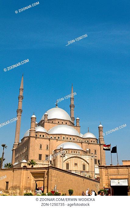Ägypten, Kairo. Mohammed Ali Moschee. Alabsater-Moschee. Aussen