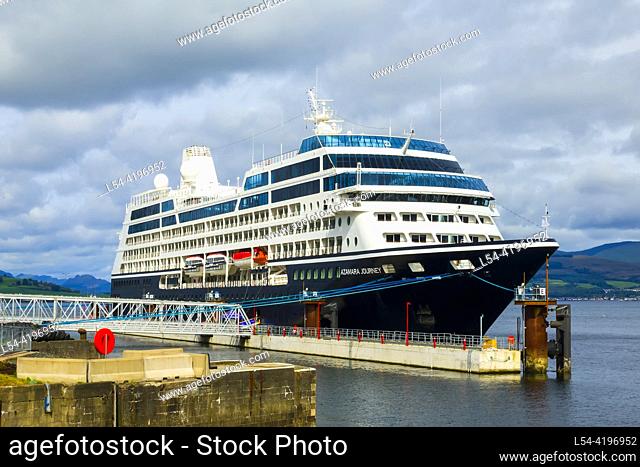 Azamara Journey Cruise Ship Oban Bay Harbour Scotland UK United Kingdom British Isles