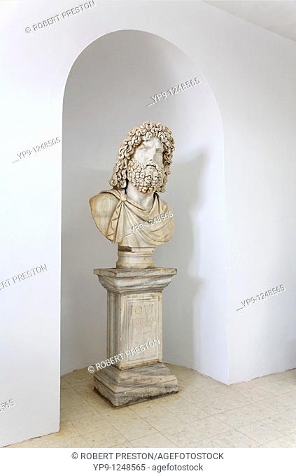 Sculpture of Jupiter, originally from the temple of Jupiter, now in the Sabratha site museum, Libya